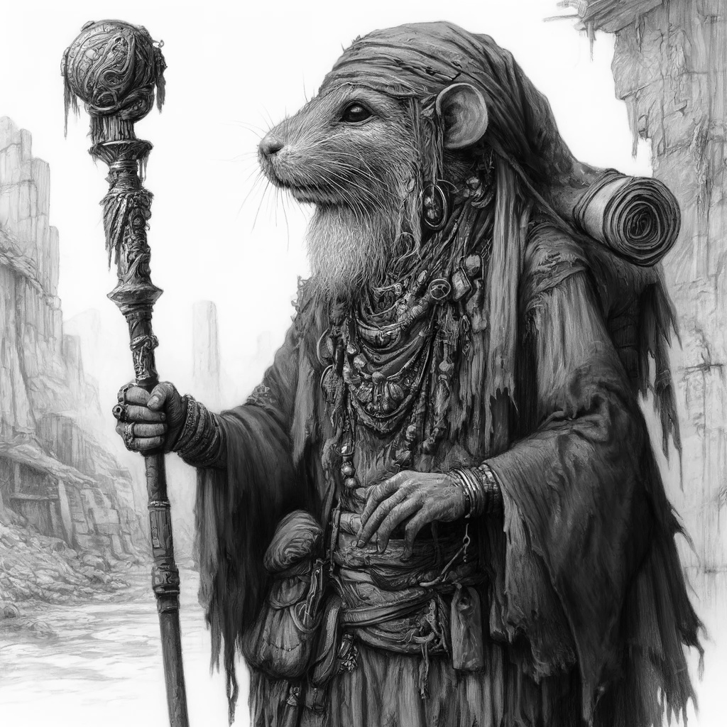 An elderly tari